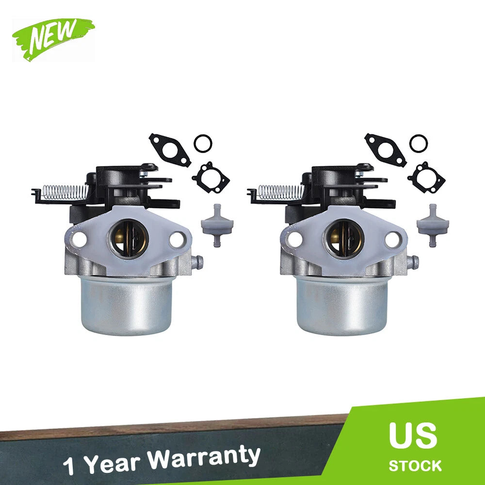 2X Carburetor for Briggs & Stratton (796608, 111000, 11P000, 121000, 12Q000)