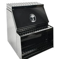 Aluminum Tool Box with Saddle Step for Semi Truck (28"x25"x30")
