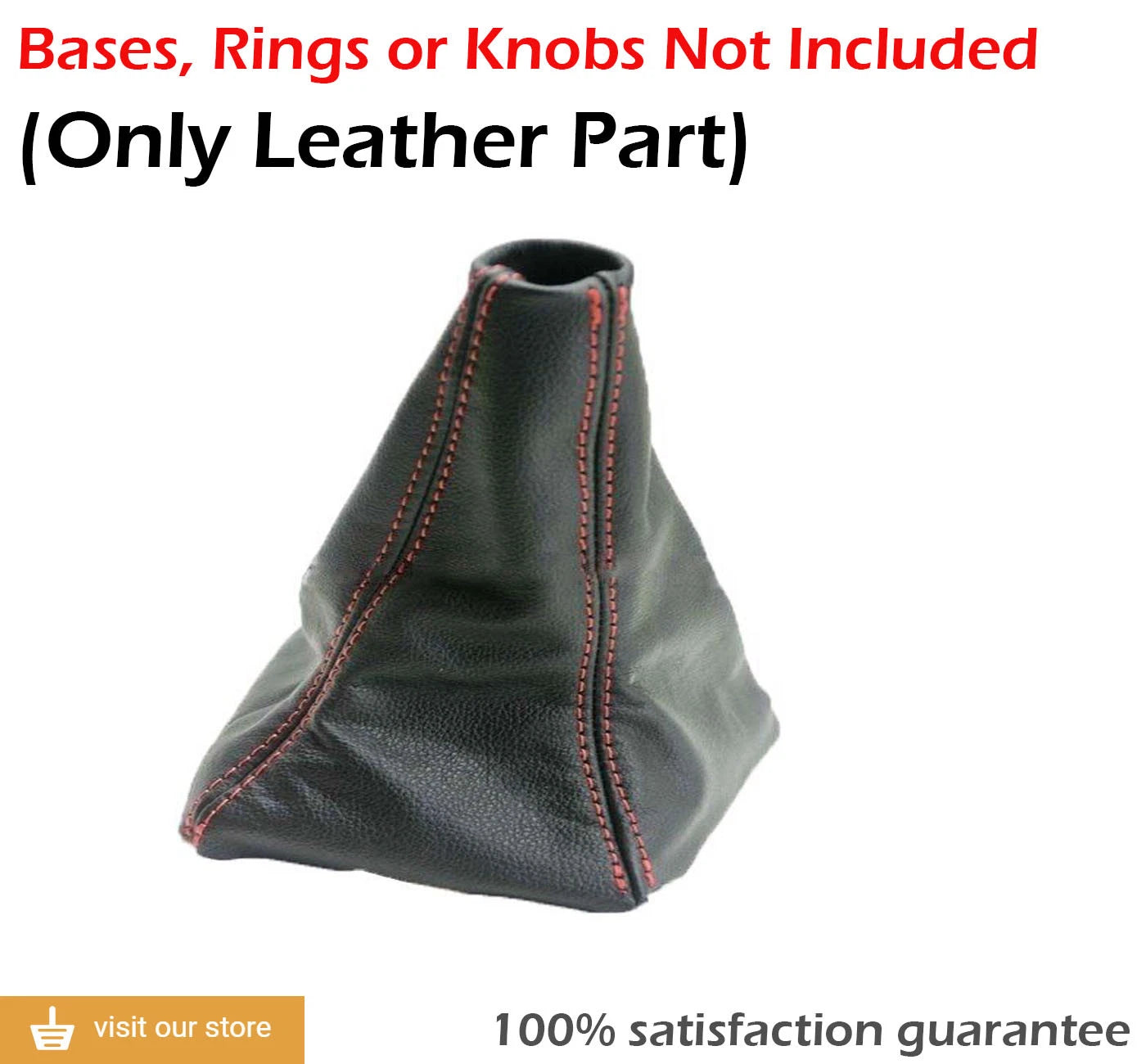 Manual Shift Boot Cover for Subaru Forester (2003–2008) Red Stitch