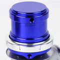 Universal 40mm Turbo V-Band Wastegate Bypass Exhaust + Spring Blue