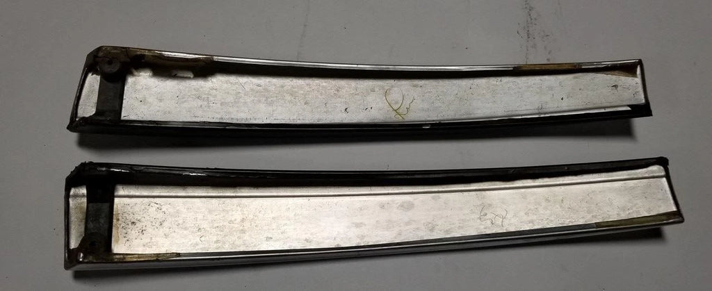 Set of 2 Exterior Door Trim Chrome Plates for Lincoln Mark VII (1984–1992)