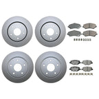 Front & Rear Brake Kit Rotors & Akebono Ceramic Pads for Chrysler Dodge Ram