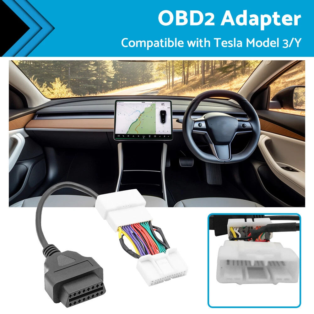 OBD2 Adapter for Tesla Model 3, Model Y (2019–Present)