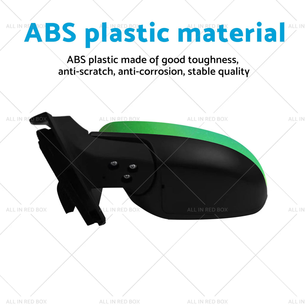 Left Green Rearview Mirror for Mazda 2 (2007–2014)