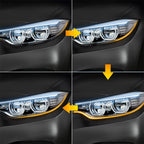 2X LED Switchback Headlight Tube DRL Light for Universal Vehicles