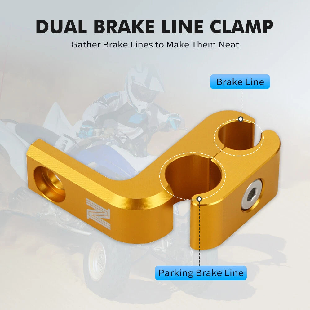 Dual Brake Line Holder Clamp for Yamaha Raptor 700R YFM700R (2009–2026)