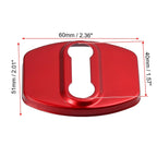 Set of 4 Door Lock Latches Covers for Hyundai Kia  Red