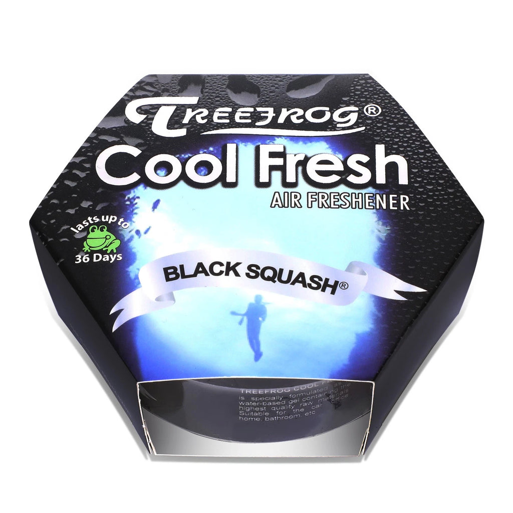 6x Treefrog Black Squash Air Freshener for Room/Car/Office (60g/2.1oz)