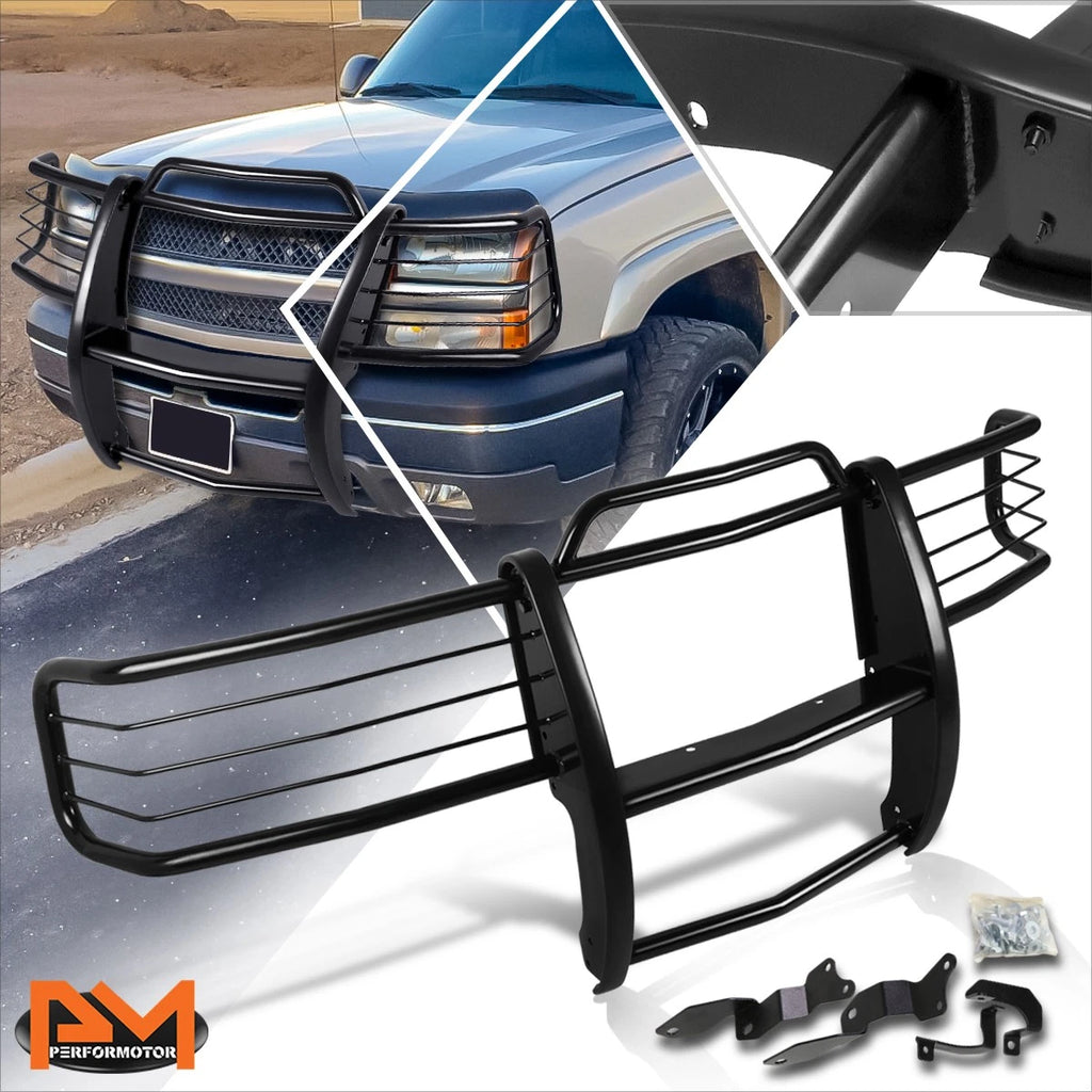 Bumper Brush Grill Guard Protector for Chevy Silverado 1500-2500 HD (2001–2007)