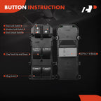 Front Left Power Window Switch for Honda Odyssey (2015-2019)