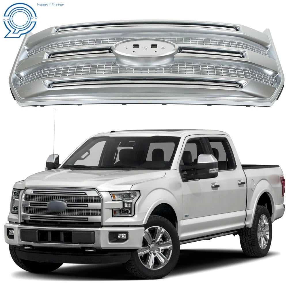 Front Bumper Grille for Ford F-150 (2015–2017) Chrome