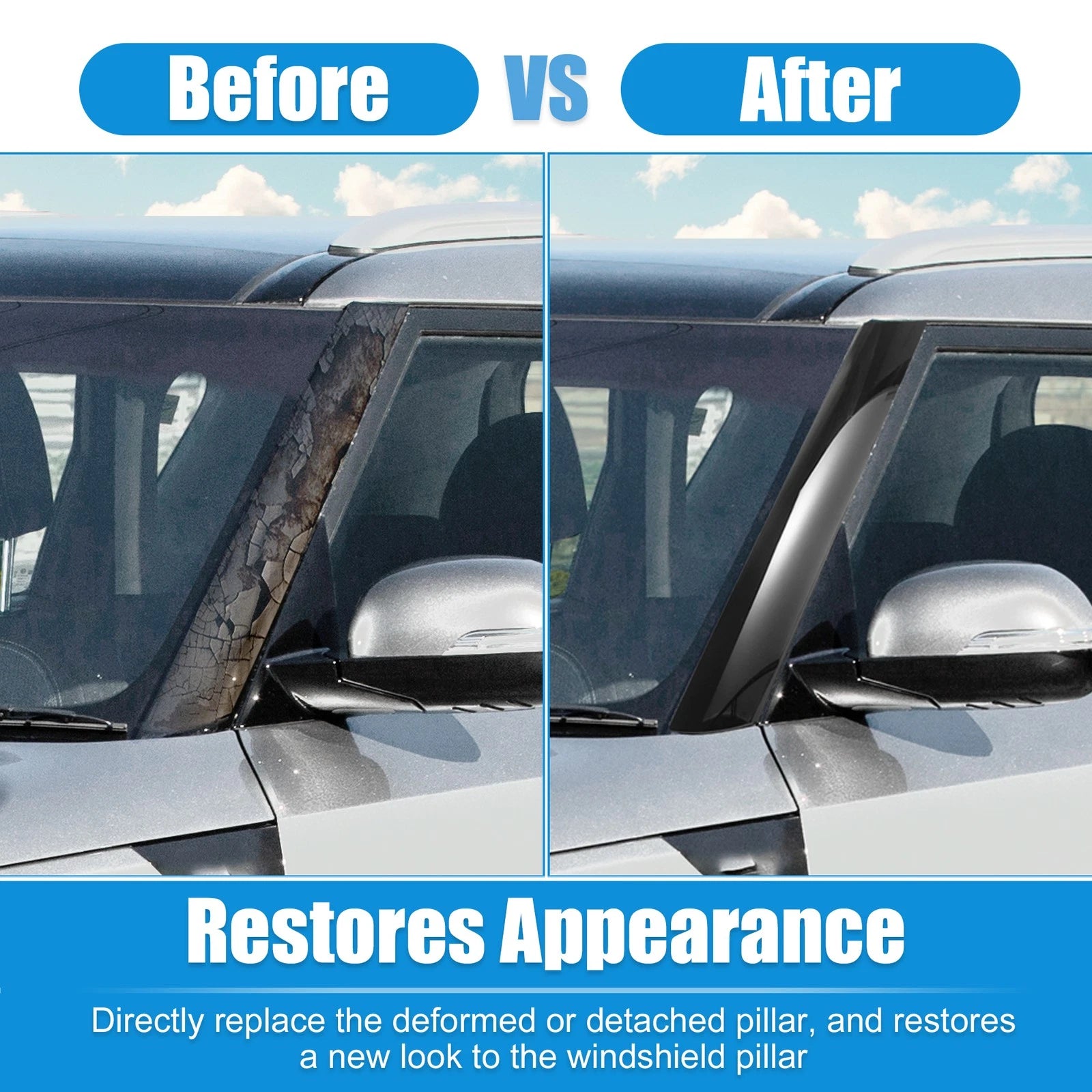 A-Pillar Trim Panel for Kia Soul (2010–2013) 861802K500 Left Exterior