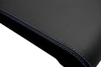 Leather Console Lid Armrest Cover for Chevrolet Colorado (2015–2022) Blue Stitch