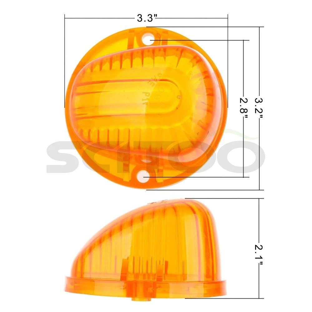 5X Amber Lens Cab Marker Light T10-6-3020-SMD for Chevy/GMC