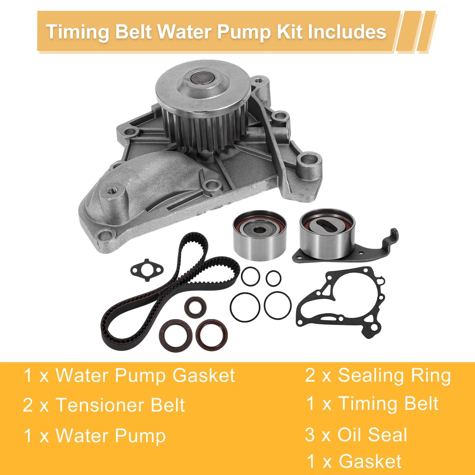 Timing Belt Water Pump Kit for Toyota Camry (1987–1991) No.TCKWP199/TBK138