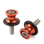 Swingarm Slider Stand Screws 8MM for Kawasaki ZX6R (2012–2021) Orange CNC