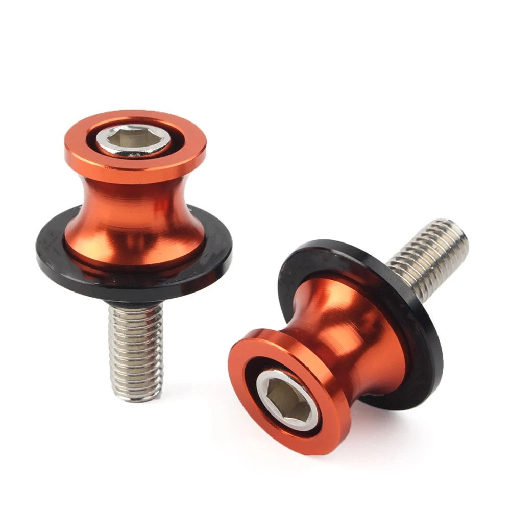 Swingarm Slider Stand Screws 8MM for Kawasaki ZX6R (2012–2021) Orange CNC