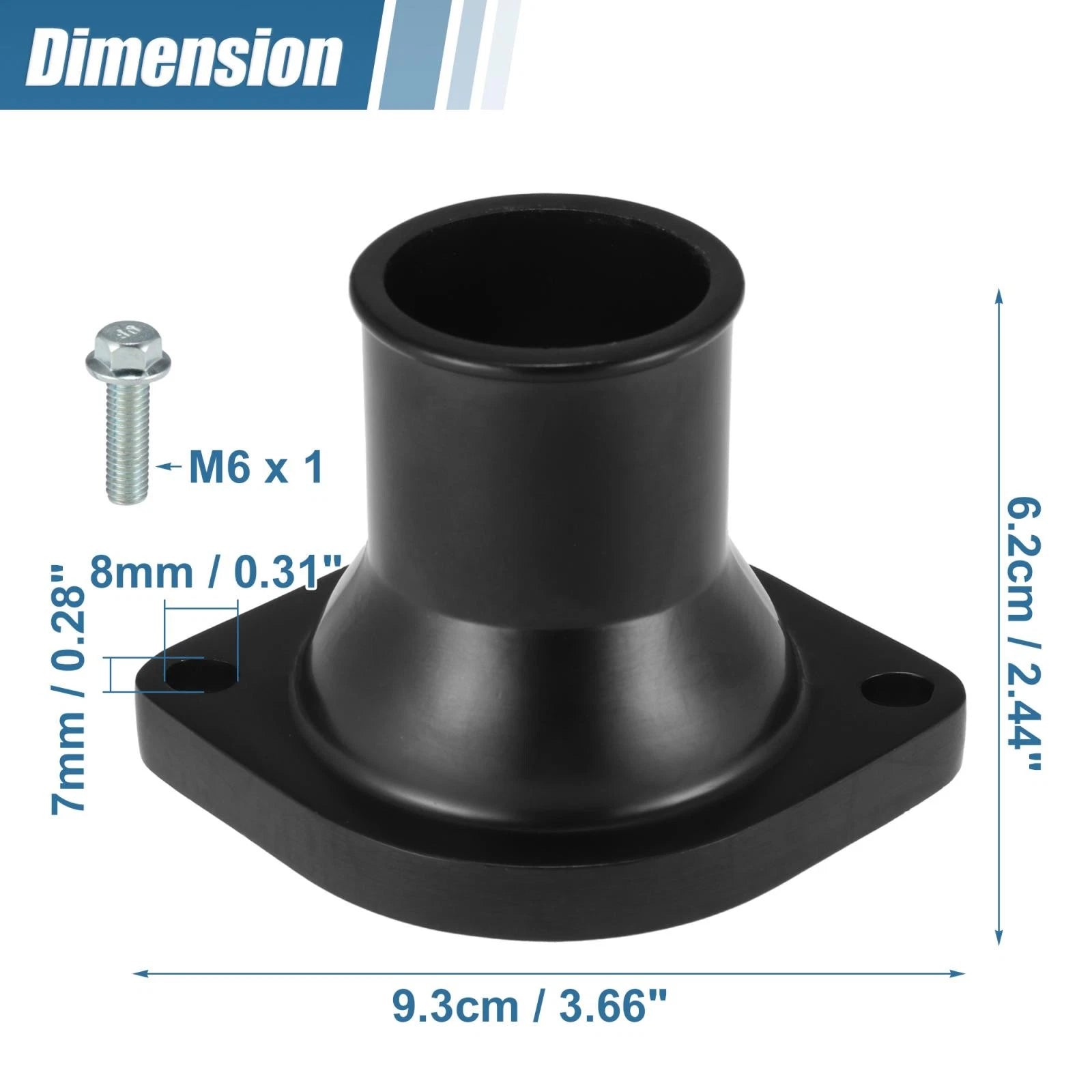 180 Degree Water Neck Thermostat Housing Kit for Chevy GMC LS1 LS2 LS6 LS7 (2000–2015)