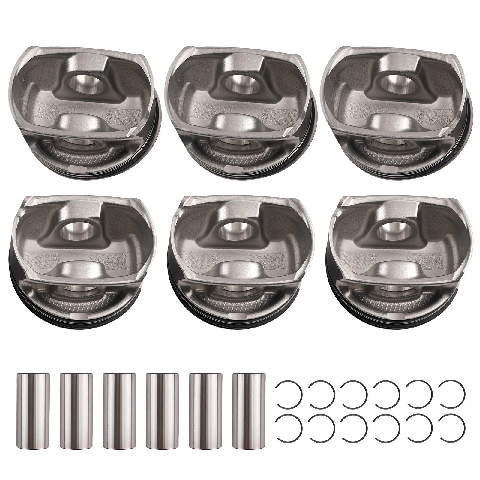 3.6L Engine Pistons and Rings Kit for GMC Acadia Chevy Traverse (2009–2015)