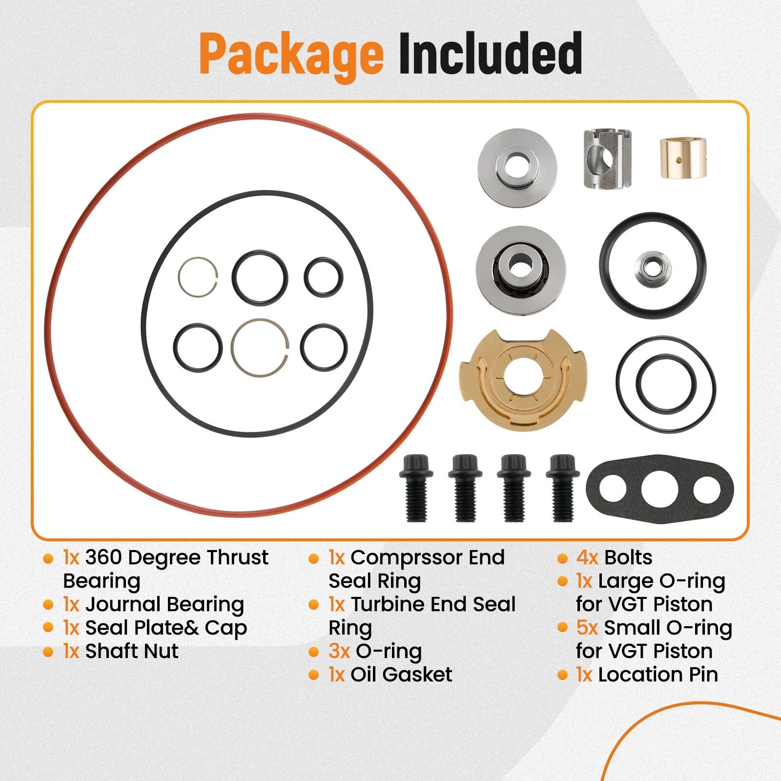 Turbo Rebuild Kit for Chevrolet Silverado 2500HD 3500 6.6L LLY (2006–2007)