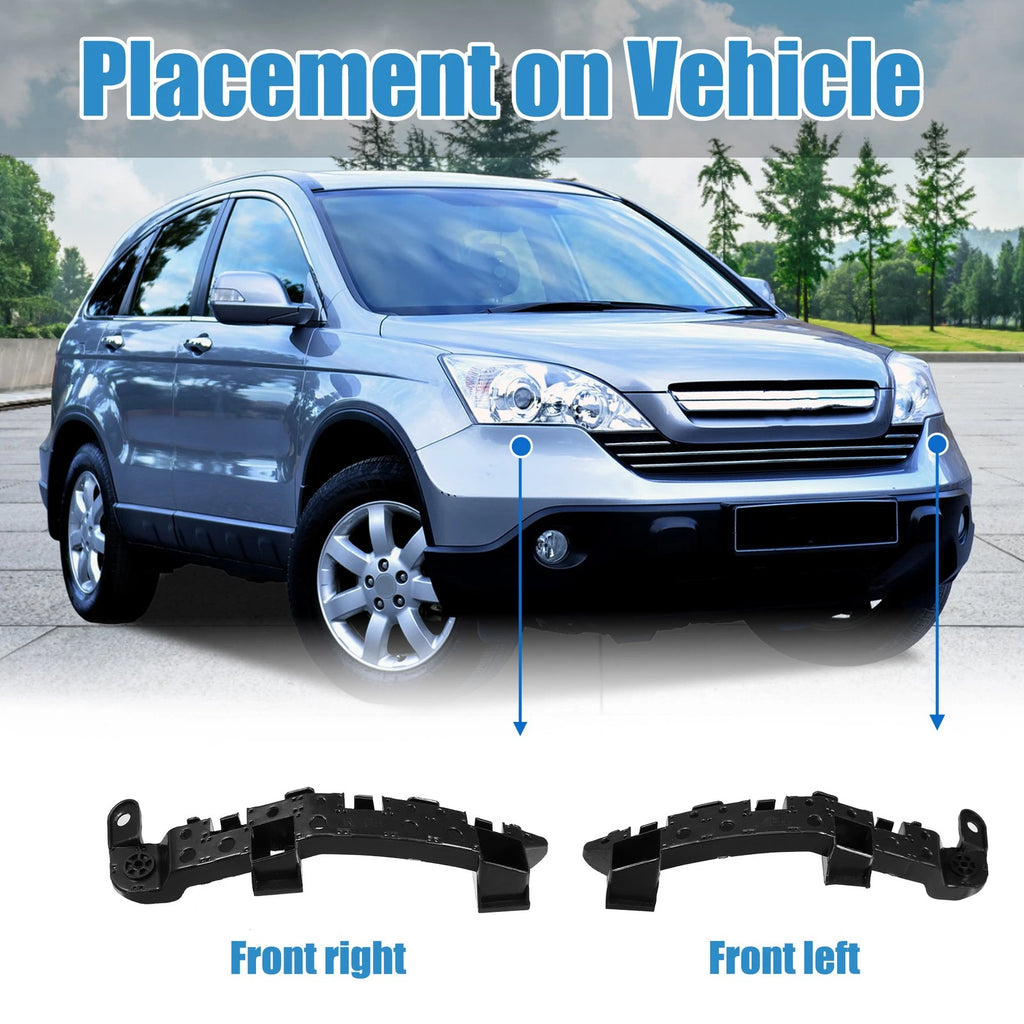 Set of 2 Front Bumper Mounting Support Brackets for Honda CR-V (2017–2019)
