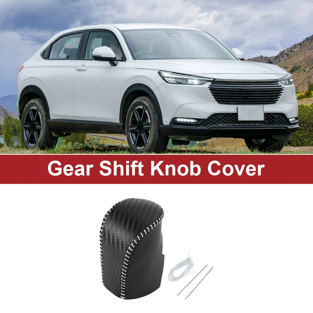 Gear Shift Knob Cover for Honda HR-V (2023–2024) Black Carbon Fiber