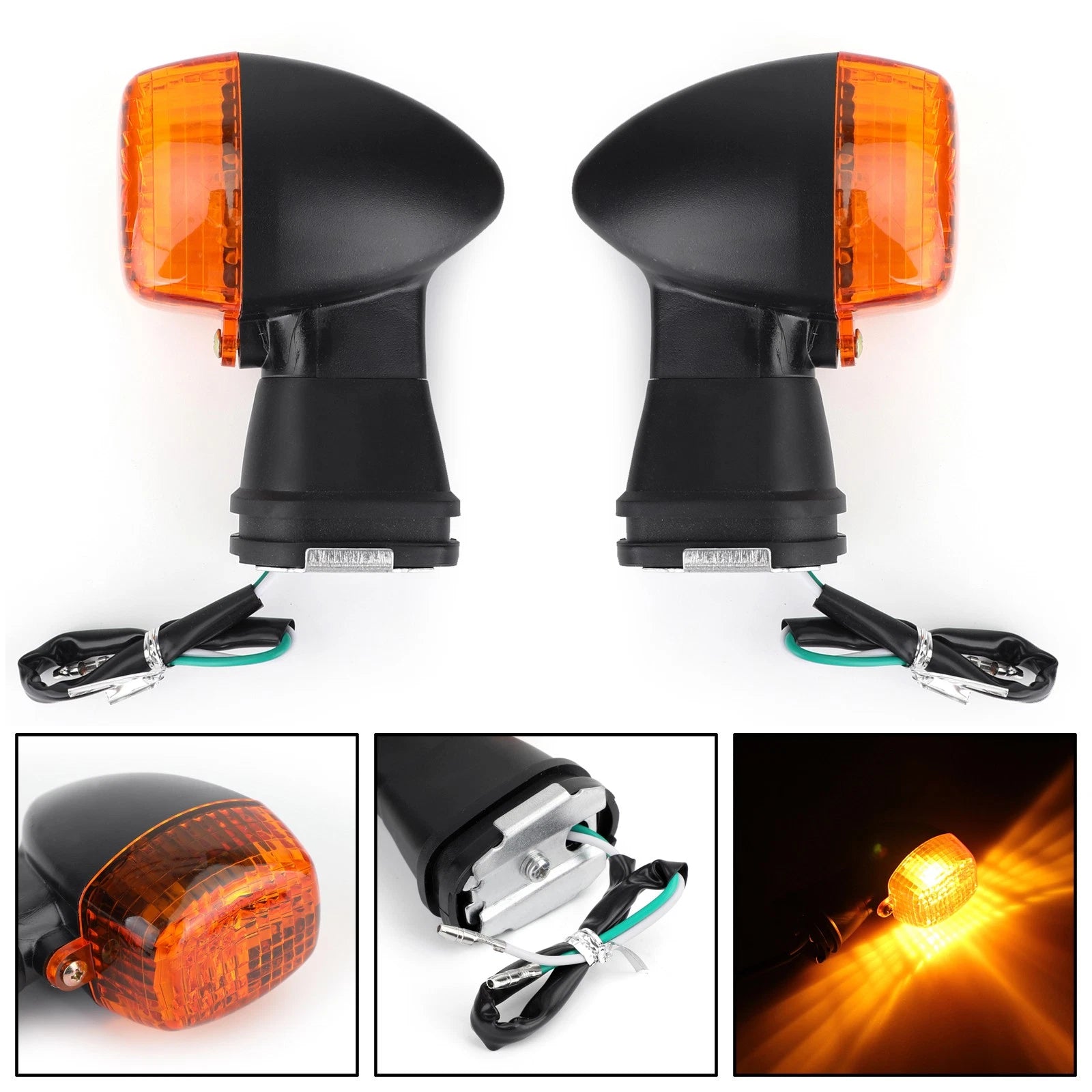Front Turn Signal for Kawasaki ZX-6R 7R 12R 500R Ninja GPZ ZR-X ZX-R (1995–2009)