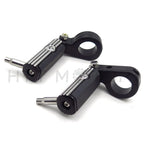 Black Gear Skull Foot Pegs for Harley (1.5")