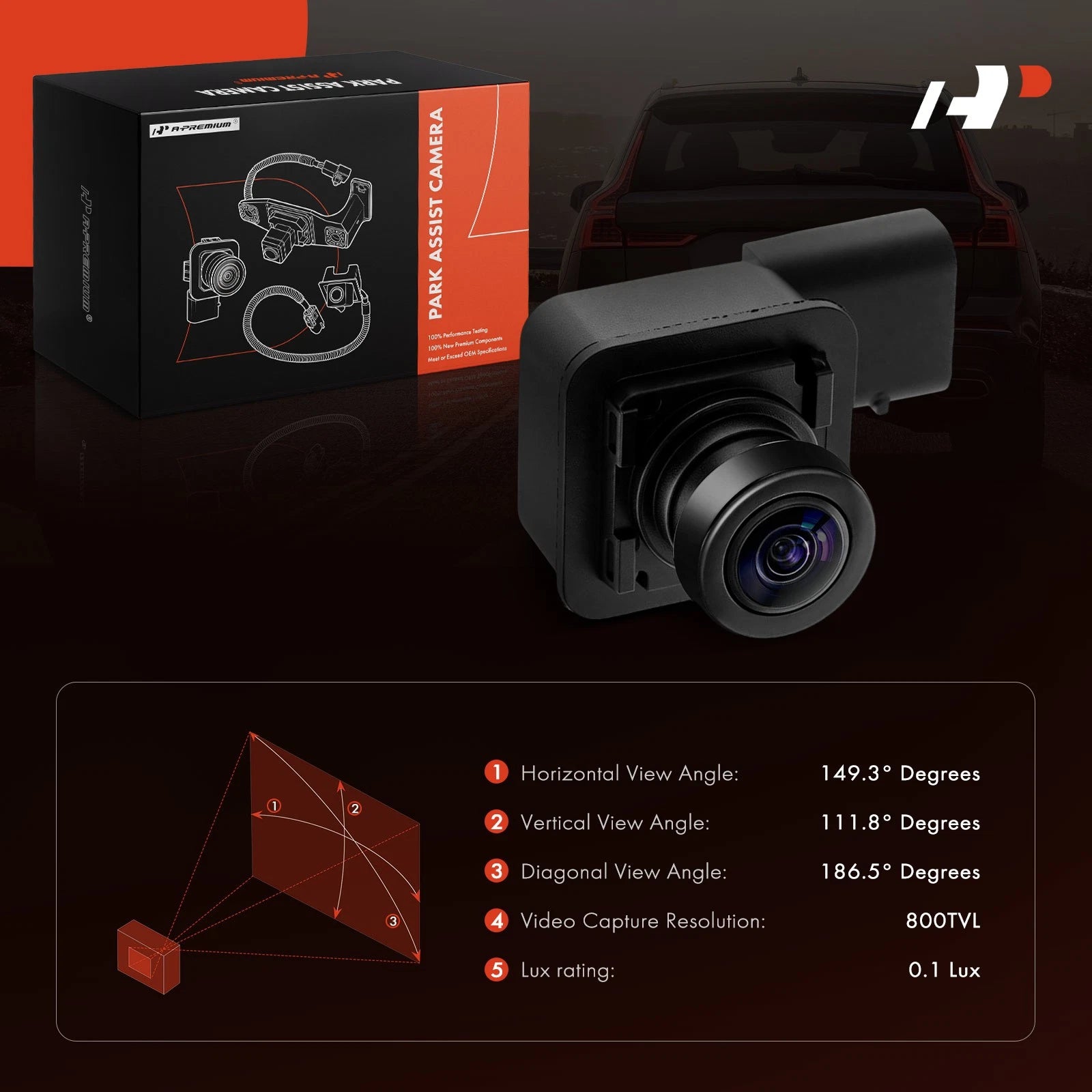 Rear View Backup Park Assist Camera for Ford Transit-150, Transit-250 (2015–2023)
