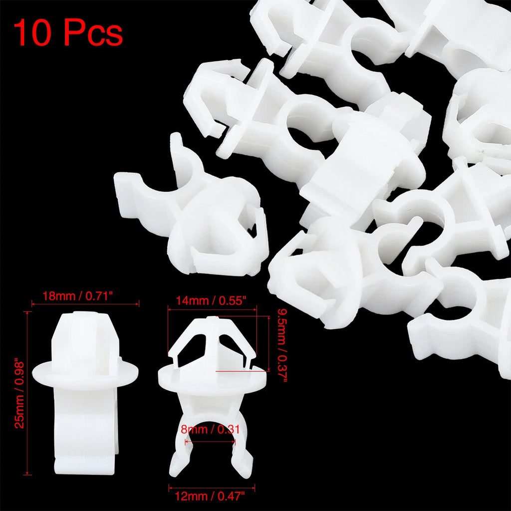 10pcs Hood Prop Rod Clip Retainer for Honda Accord CR-V Civic City 
