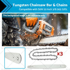 20 Inch Bar 3x Tungsten Chain .063 3/8 72DL for Stihl Chainsaws