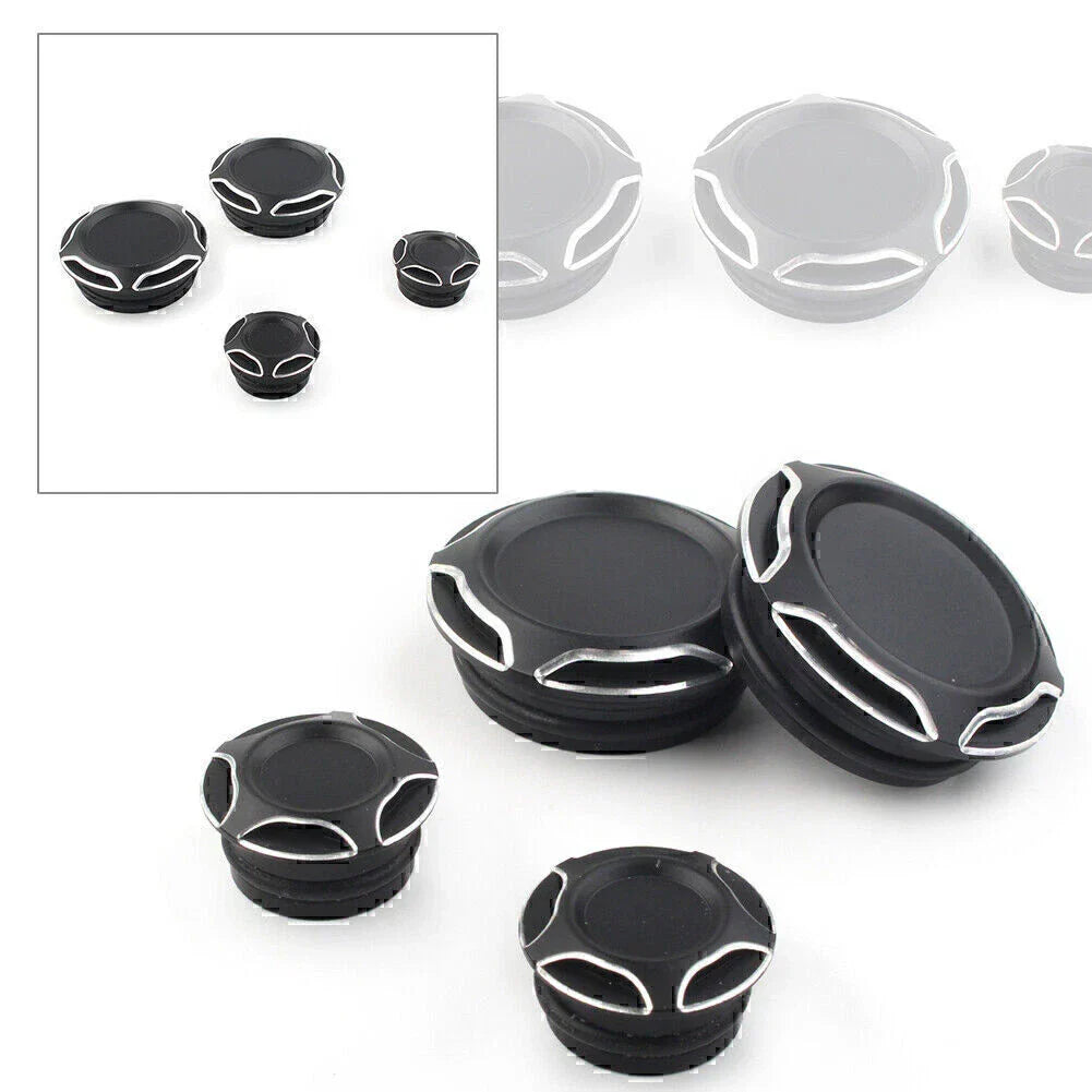 Black Frame Bar Screw Hole Dust Cap Cover for Ducati Scrambler 800 (2015-2023)