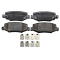 Set of 4 TRW Pro Rear Ceramic Brake Pads for Dodge Nitro Jeep Liberty Wrangler JK (2007–2018)