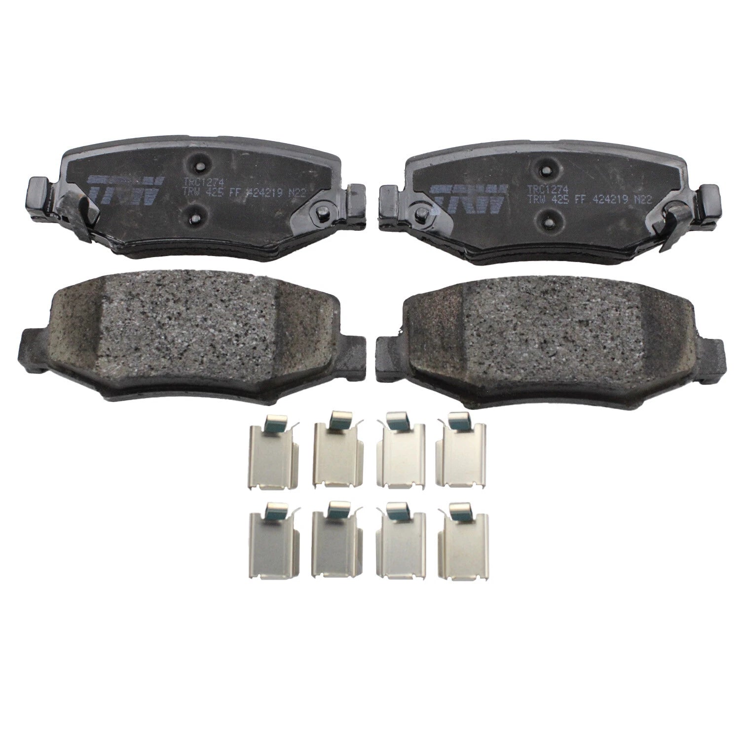 Set of 4 TRW Pro Rear Ceramic Brake Pads for Dodge Nitro Jeep Liberty Wrangler JK (2007–2018)