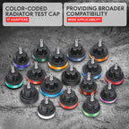 28Pcs Radiator Cooling System Pressure Tester & Vacuum Refill Tool Kit