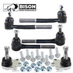 6pc Front Tie Rod End Lower Ball Joint Kit for Chevrolet Astro Safari (1996–2005)