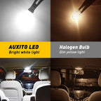 Set of 4 T10 194 168 LED License Plate Interior Light Bulbs for Vehicles