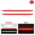 Red Night Reflective Stripe Bumper Trunk Safety Warning Stickers for Universal Fit (2014–2025)