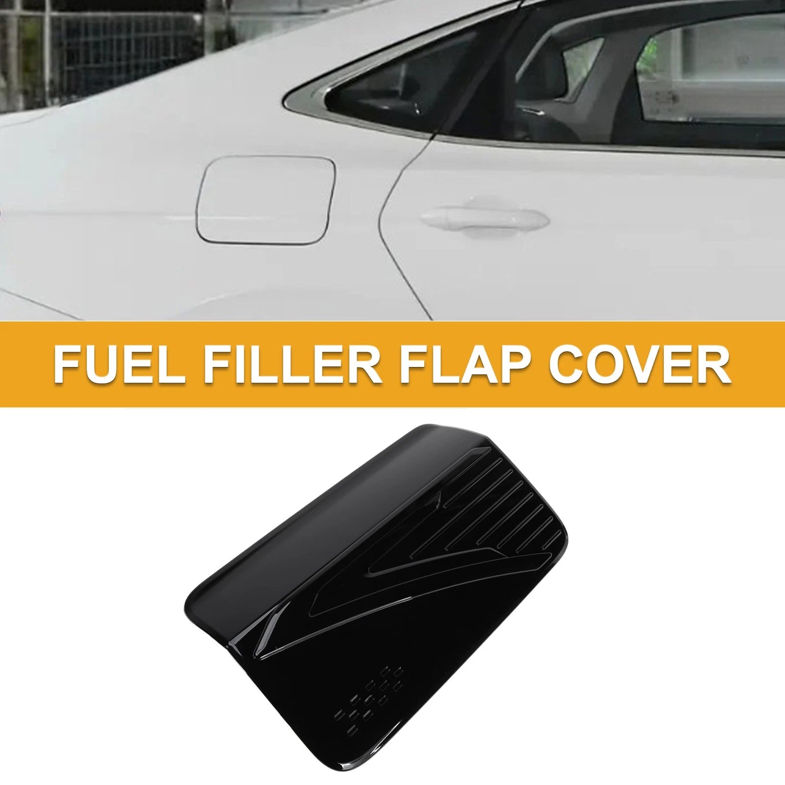 Fuel Tank Door Cap for Mitsubishi L200 (2024–2025) Fuel Filler Flap Cover Black