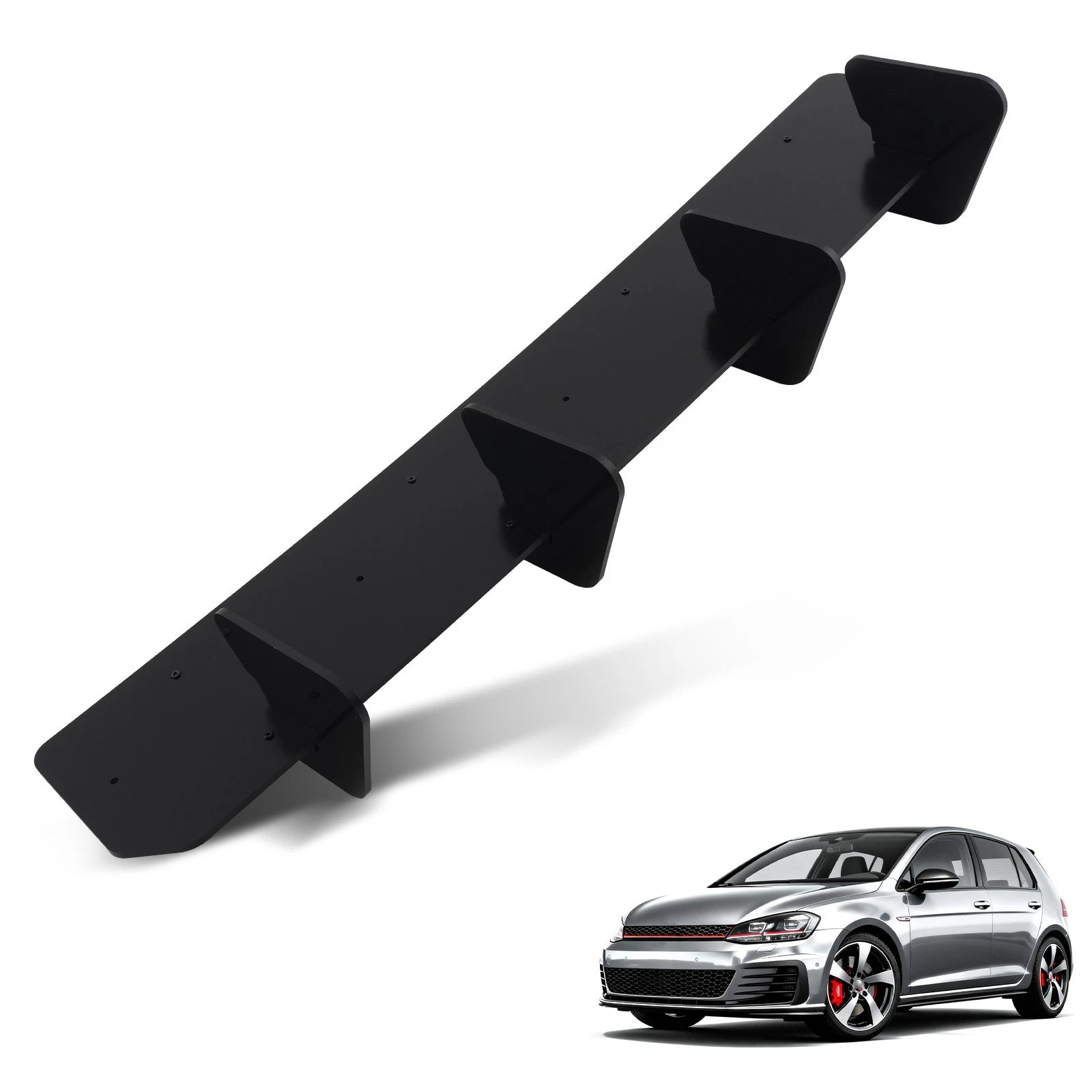 Bumper Lip Diffuser for VW Golf MK7 GTI (2015–2021) Black