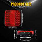 2X LED Magnetic Wireless Trailer Tail Light Kit 7Pin for Truck Trailer