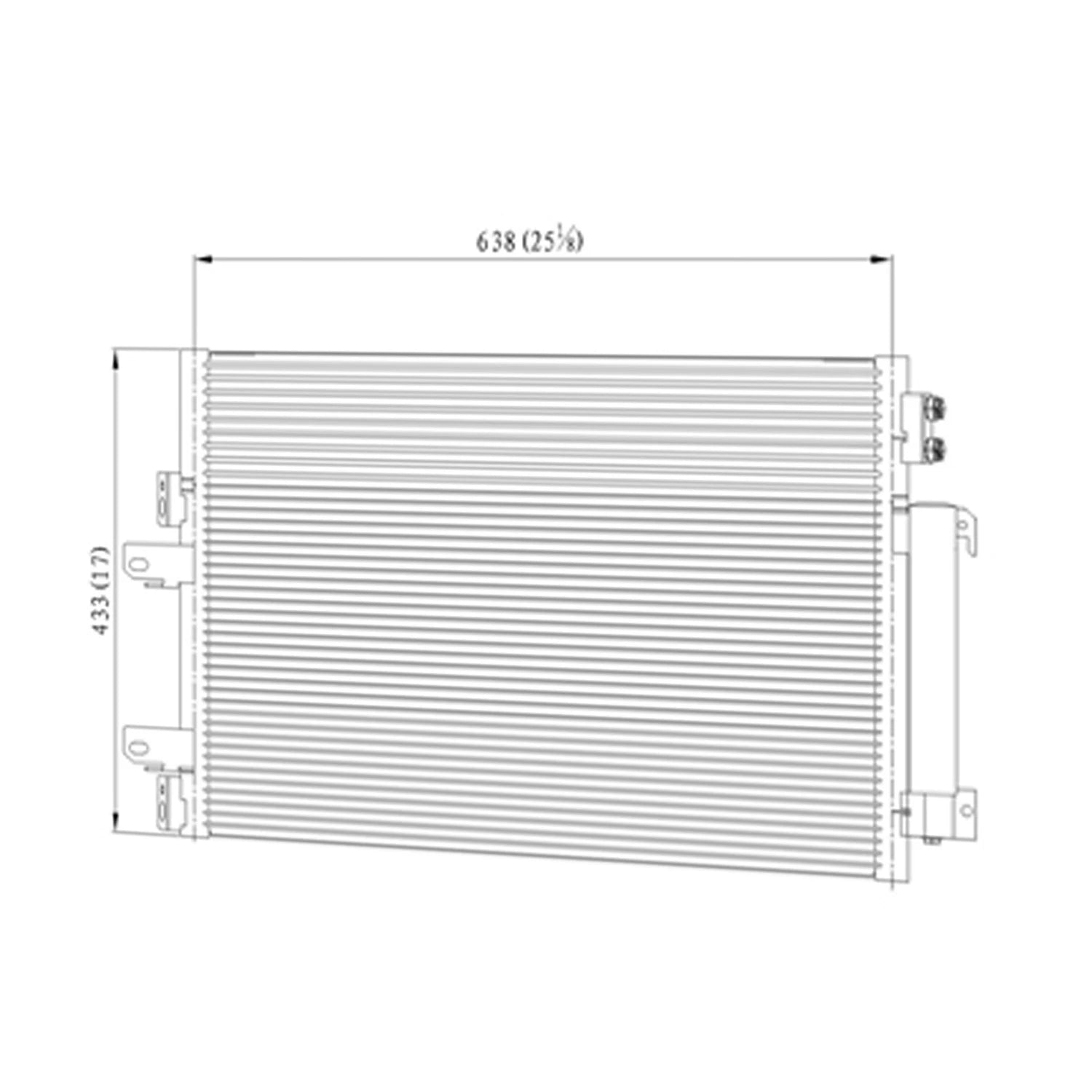 A/C Condenser Replacement w Receiver Drier Oil Cooler for Ford Ranger (2011–2018)