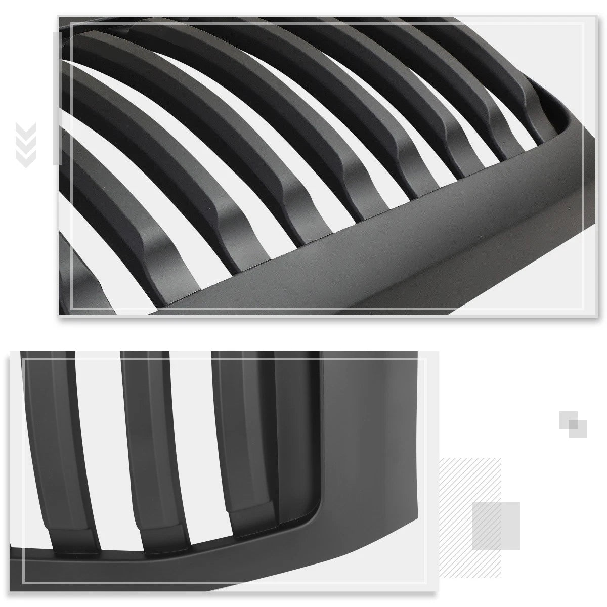Front Bumper Grille Frame for Dodge Ram (2006–2009) - ABS Plastic, Matte Black