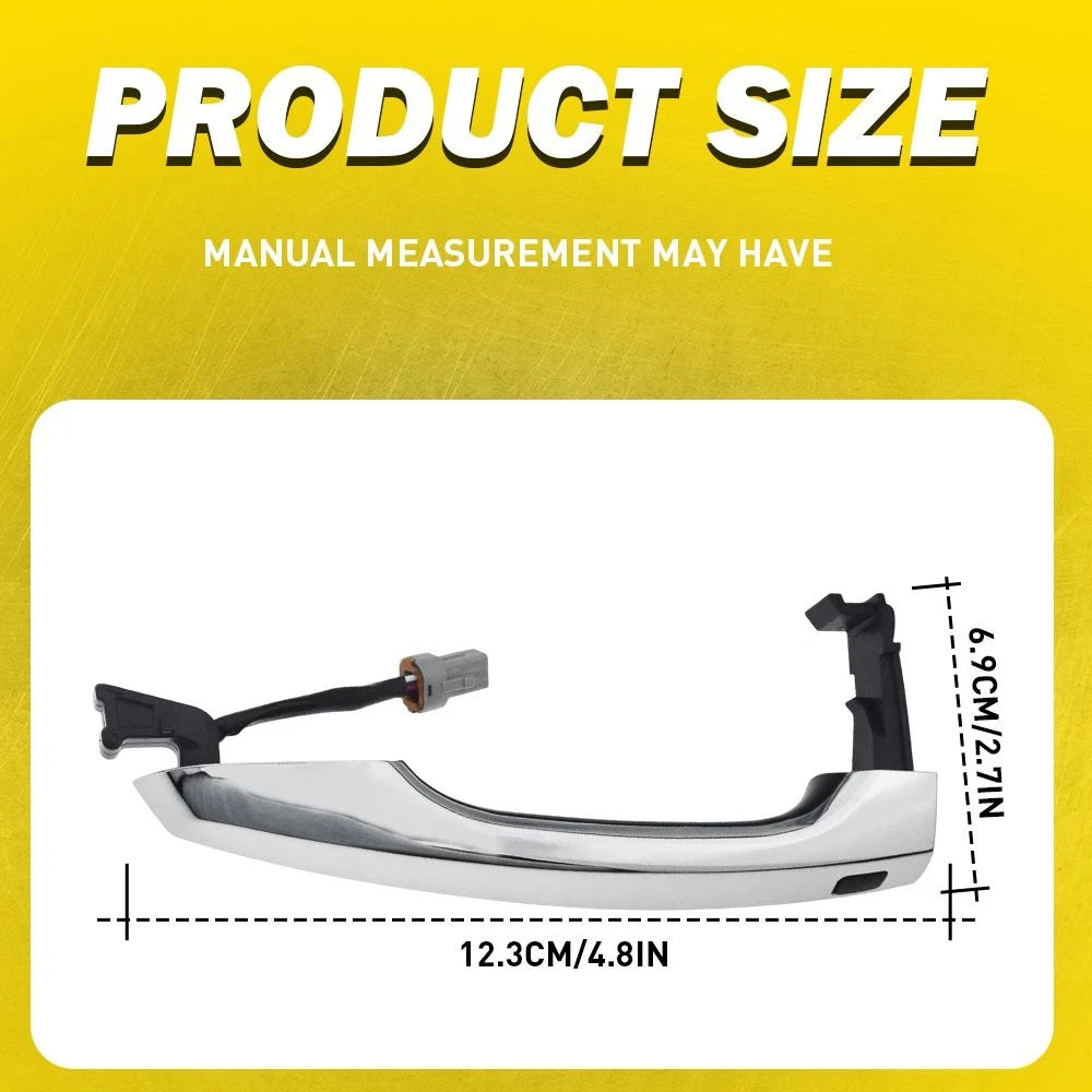 Chrome Door Handle Assembly for Hyundai Elantra (2017–2020)