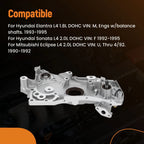 Aluminum Oil Pump for Mitsubishi Eclipse L4 2.0L (1990–1992) MD129347 MD175762