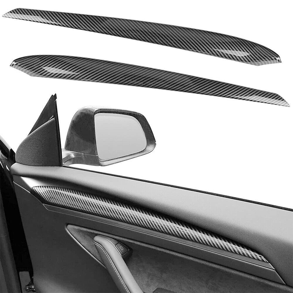 Carbon Fiber Dashboard Cover & Door Panel Armrest for Tesla Model 3/Y
