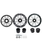 18" Wheel Rim Set for Harley Touring (2009–2023) - Dual Hub Pulley Sprocket