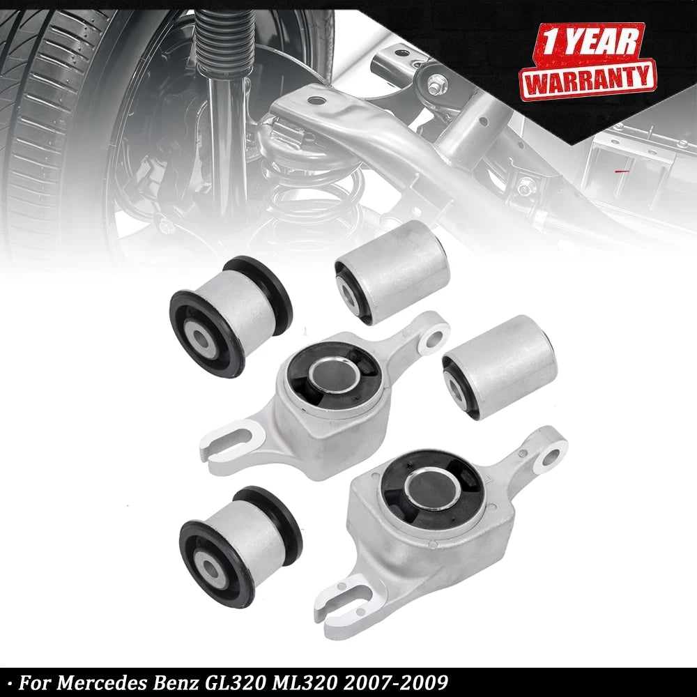 Set of 6 Front Lower Control Arm Bushings for Mercedes Benz GL320 ML320 (2007–2009)