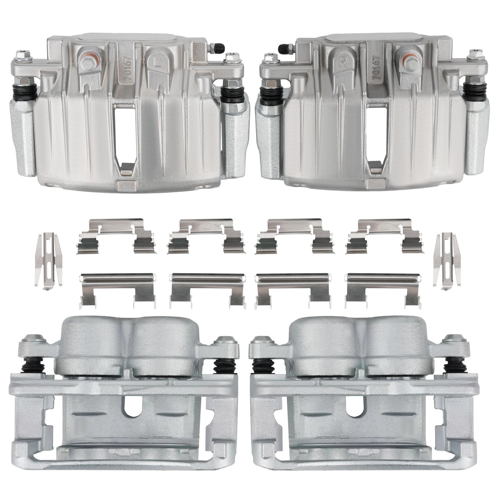Front Rear Brake Calipers w/ Bracket for Cadillac Escalade (2002–2023)