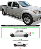 Set of 2 Running Boards for Nissan Frontier Crew Cab (2005-2026)